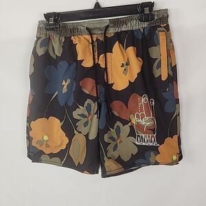 Stance Complex Hybrid Board Shorts Men’s M Floral Stretch Beach Streetwear Artsy